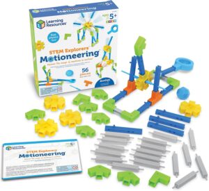 Learning Resources STEM Explorers Motioneering – 56 Pieces, Ages 5+STEM Toys for Kids, Brain Teaser Toys and Games, Kindergarten Games