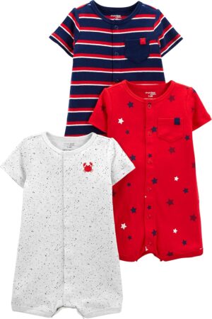 Simple Joys by Carter’s Baby 3-Pack Snap-up Rompers
