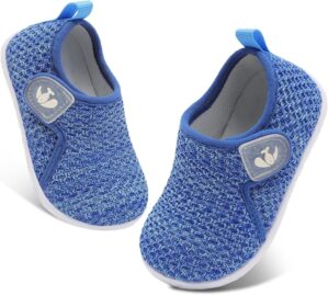 FEETCITY Baby Shoes Boys Girls First Walking Shoes Infant Sneakers Crib Shoes Breathable Lightweight Slip On Shoes