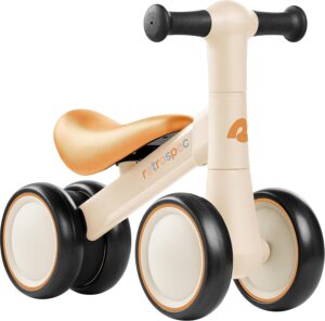Retrospec Cricket 2 Baby Walker Balance Bike with 4 Wheels for Ages 12-24 Months – First Birthday Gift Toddler Bicycle Toy for 1 Year Old’s – Ride On Toys for Boys & Girls