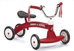 Radio Flyer Scoot-About, Toddler Ride On Toy, Kids Ride On Toy for Ages 1-3, 23.5″ Large x 14.5″ W x 16.5″ H