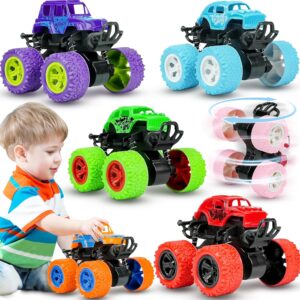 Monster Truck Toys for Kids Boys Girls Toddlers 3, 4, 5, 6, 7, 8 Years Old, Friction Powered Monster Truck Party Favor Toy Cars Vehicles, Sand Beach Toys Gifts (6 Pack)