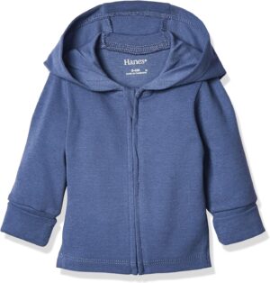 Hanes Hoodie, Zippin Soft 4-Way Stretch Knit Long Sleeve, Babies and Toddlers