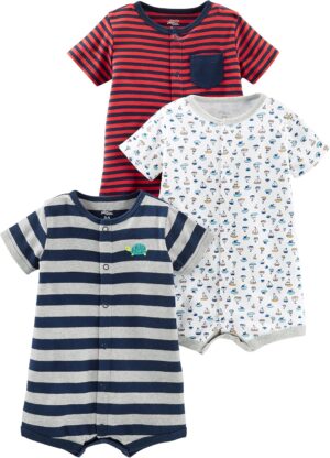 Simple Joys by Carter’s Baby 3-Pack Snap-up Rompers