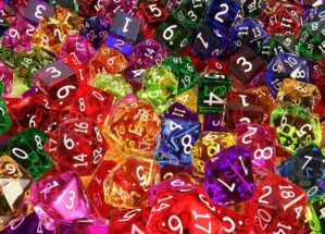 Dice, Dice, Baby! 1000 Piece Jigsaw Puzzle for Adults | Interactive Brain Teaser Board Game, Educational Toys & Games for Home | Design of Polyhedral Dice for Tabletop RPGs | 28 x 20 Inches