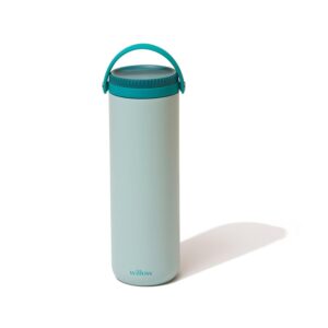 Willow – Portable Breastmilk Cooler – Keeps Breast Milk Cold for 24 Hours – Stainless Steel – Insulated – Reuseable – Breastfeeding Essentials – Storage Container w/Gel Ice Pack – Teal- 16oz