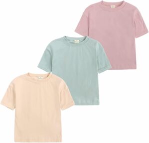 Kids Tales Baby Girls Eyelashes Lips Short Sleeve BFF Off White T-Shirt Tops Tee