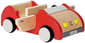 Hape Wooden Doll House Family Car| Toy Vehicle Seats up to 4 Figures for Complete Doll House Furniture Set