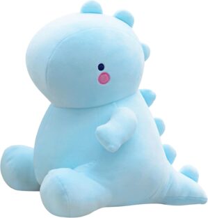 Cute Dinosaur Plush Toys, 15.8inch Soft Fat Dino Plushie Toy Dolls, Dinosaur Stuffed Animal Dino Plush, Birthday Gifts for Kids Girls Boys (15.8inch/40cm, Quiet Blue)