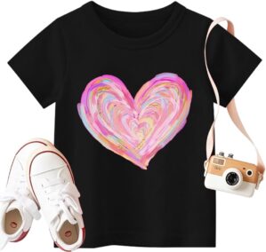 Valentines Shirts for Boys Girls Kids Toddler Funny Dinosaur Steal Hearts Tee Tops