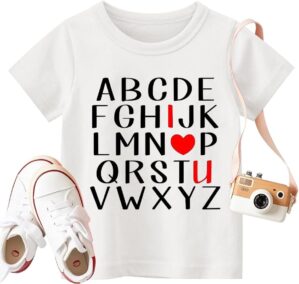 Valentines Shirts for Boys Girls Kids Toddler Funny Dinosaur Steal Hearts Tee Tops