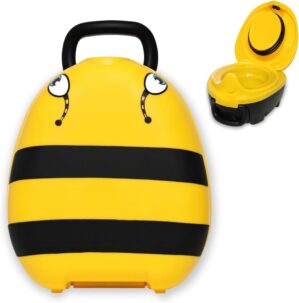My Carry Potty – Bumble Bee Travel Potty, Award-Winning Portable Toddler Toilet Seat for Kids to Take Everywhere