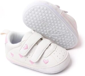 Baby Girls Boys Shoes Soft Anti-Slip Sole Newborn First Walkers High Top Canvas Denim Unisex Infant Sneaker