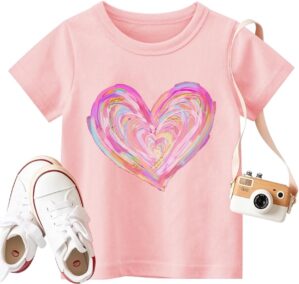Valentines Shirts for Boys Girls Kids Toddler Funny Dinosaur Steal Hearts Tee Tops