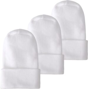 Newborn Baby Girl Hats with Bow No Scratch Cotton Toddler Infant Beanie Caps Soft Newborn Hospital Hat for Boys Girls