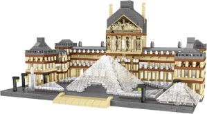 dOvOb Architecture Louvre Micro Building Blocks Set（2885PCS） – World Famous Architectural Model Toys Gifts for Kid and Adult
