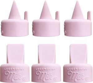 Legendairy Milk Duckbill Valves with Pull Tab – Compatible with Spectra – Pack of 6