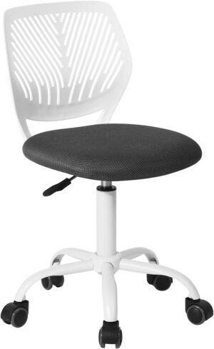 FurnitureR Students Cute Desk Chair Ergonomic for Teens Boys Girls Youth Low-Back Armless Study Writing Swivel Mesh Seating with Adjustable Height for Home Office Living Room Bedroom School