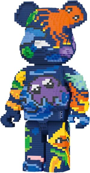 Artistic Graffiti Bricks Building Blocks Bear Set, 3470 Pieces, Gift for Adults and Kids