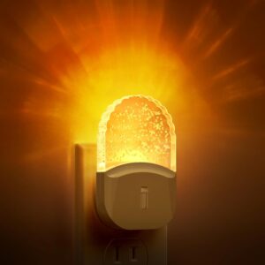 Plug in Night Light [2 Pack], Night Lights Plug Into Wall, Amber Night Light Dusk to Dawn Sensor,LED Night Light for Bathroom, Hallway, Stairway