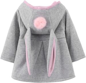 Urtrend Baby Girl’s Toddler Kids Fall Winter Coat Jacket Outerwear Ears Hood Hoodie