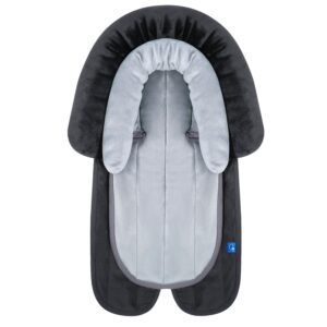 COOLBEBE New 2-in-1 Babybody Supports for Baby Newborn Infants – Extra Soft Stroller Cushion Pads Car Seat Insert, Seasons, Black