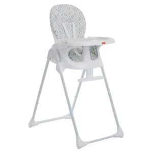 Fisher-Price Tiny Bites High Chair, Seven Adjustable Height Positions Baby High Chair, Easy Quick Fold Travel High Chair, Lightweight Easy to Clean Portable High Chair