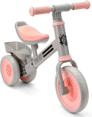 Balance Bike – Pink Tricycle for 2-4 Year Olds, Baby & Toddler Balance Bike, Kids Ride On Toy