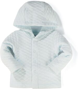 100% Cotton Baby Fall Hoodies Jacket, Comfortable Soft and Warm Baby Spring Jacket,0-24Months Solid-Coloured Coat