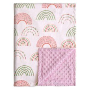 Soarwg Kids Baby Blanket Unisex Newborn, Super Soft Comfy Rainbow Blankets, for Toddler Baby Nursery Bed Blanket Stroller Crib Shower Gifts, 30 x 40 Inch