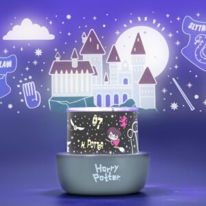 Harry Potter Projector Night Light – Hogwarts and Quidditch Scenes – Night Light, Projection Lamp, and Decoration for Kids Bedroom Walls and Ceiling