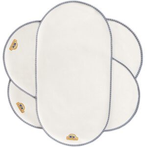 BlueSnail Waterproof Changing Pad Liners 3 Count (14″X26.5″, White), Bassinet Pad Liner