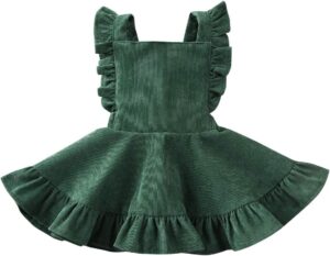ZAXARRA Toddler Baby Girls Strap Suspender Skirt Overalls Dress Outfit