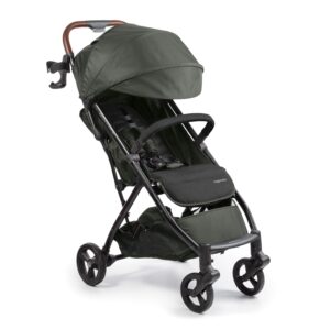 Ingenuity 3Dquickclose CS+ Compact Fold Stroller – Lightweight Stroller with Oversized Canopy, Extra-Large Storage and Compact Fold, Forest