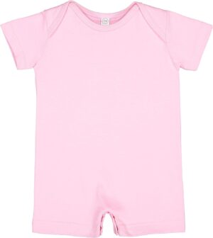 RABBIT SKINS Infant 100% Cotton Premium Jersey Short Sleeve Romper (4486)
