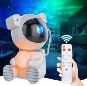 Star Projector Galaxy Night Light – Astronaut Space Projector2.0, Starry Nebula Ceiling LED Lamp with Timer and Remote, Kids Room Decor Aesthetic, Best Gifts for Children and Adults