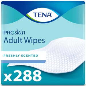 Tena Adult Wipes for Incontinence & Cleansing, ProSkin – 288 Count