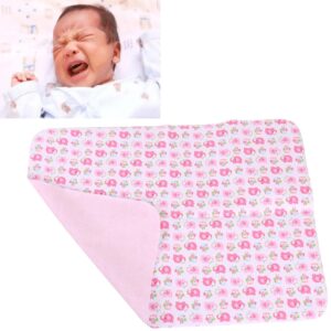 Kakalote Baby Changing Pad Portable Changing Mat Pink Elephant 30x45CM Travel Baby Changing Mat Waterproof Diaper Changing Pad Washable Reusable Breathable Mattress Pad for Newborn Infant Girls Boys