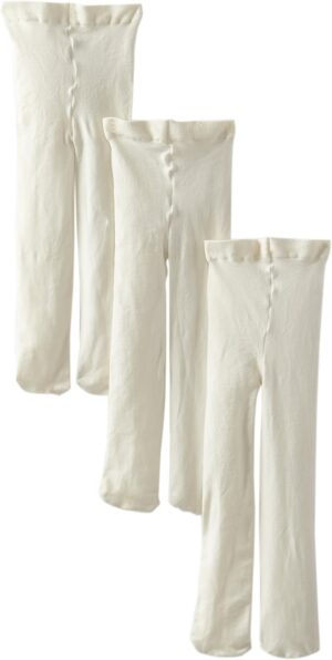 JEFRG Baby-Girls Newborn Smooth Microfiber Tights 3 Pair Pack