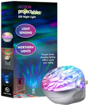 Projectables Northern Lights LED Night Light Galaxy Projector Plug in, Galaxy Ceiling Projector, Night Light Projector, Aurora Galaxy Projector, Galaxy Ceiling Projector for Bedroom, Playroom 30404