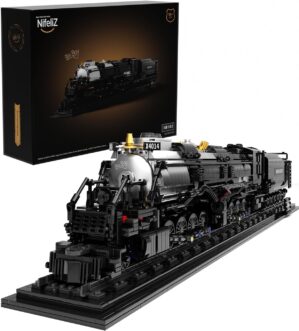 Nifeliz Big Boy Locomotive, Articulated Steam Locomotive Building Block Set, Legendary Steam Train Display Kit for Gift Giving (1,818 Pieces)