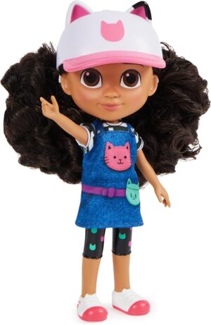 Gabby’s Dollhouse, 8-inch Gabby Girl Doll (Travel Edition) with Accessories, Kids Toys for Ages 3 and up
