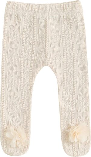 Baby Footed Pants Cute Flower Princess Baby Tights Stockings Leggings Newborn Baby Girl Clothes 3 6 9 12 18 24M