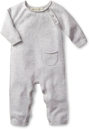 Hope & Henry Baby Organic Cable Knit Sweater Romper