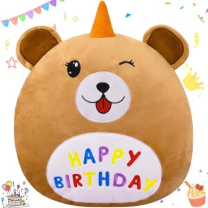 15” Dog Stuffed Animals Plush Pillow Soft Fluffy Stuffies Cute Birthday Dog Plushies Toy Gifts for Christmas Birthday Gifts for Girls Kids Toddlers (Dog)