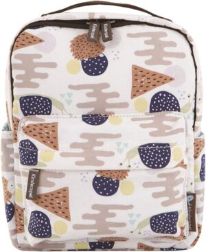 Insulated Lunch Bag for Toddlers, Compact Size Backpack with Chest Harness & Removable Safety Leash, Non-Slip EZ Wear, Water-Resistant, Toddler Travel Bag, Slow Friends