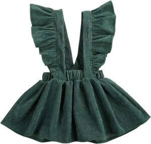 ZAXARRA Toddler Baby Girls Strap Suspender Skirt Overalls Dress Outfit