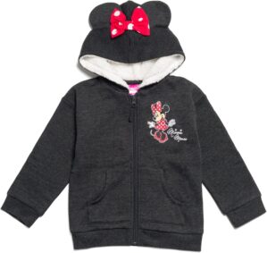 Disney Mickey Mouse Minnie Mouse Lion King Simba Fleece Zip Up Hoodie Newborn to Toddler