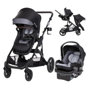 Baby Trend Morph Single to Double Modular Stroller Travel System with EZ-Lift™ PLUS Infant Car Seat, Dash Black
