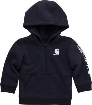 Carhartt Boys’ Long-Sleeve Half-Zip Hooded Sweatshirt